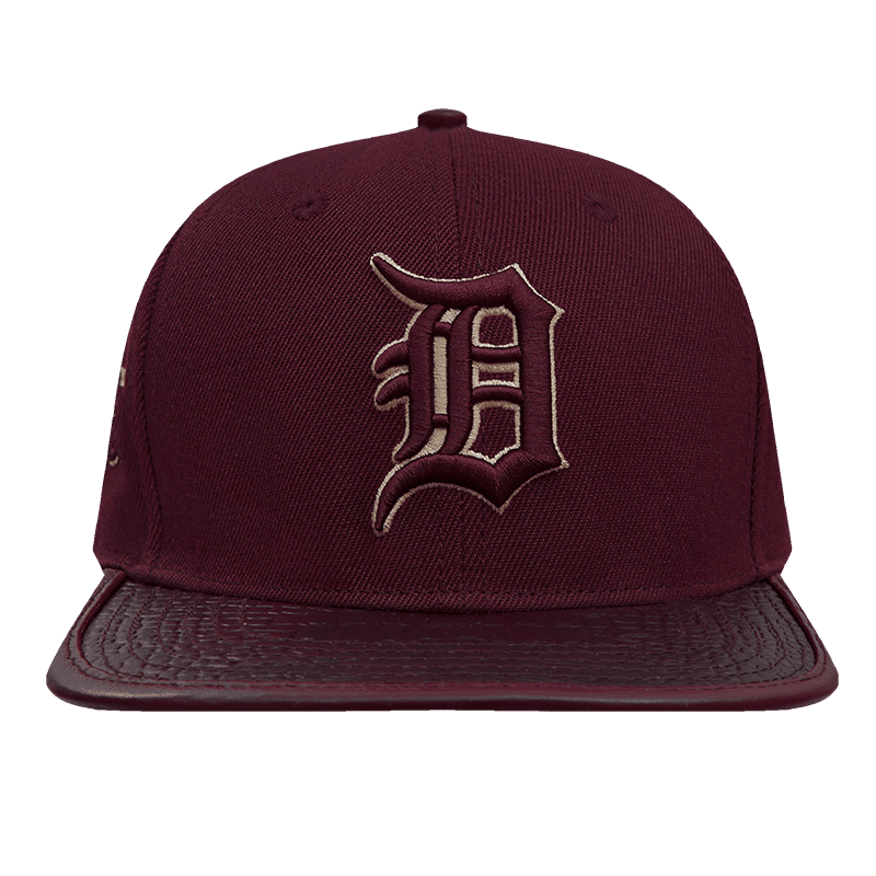 MLB DETROIT TIGERS LOGO OUTLINE GATOR VISOR UNISEX STRAPBACK HAT (WINE ...