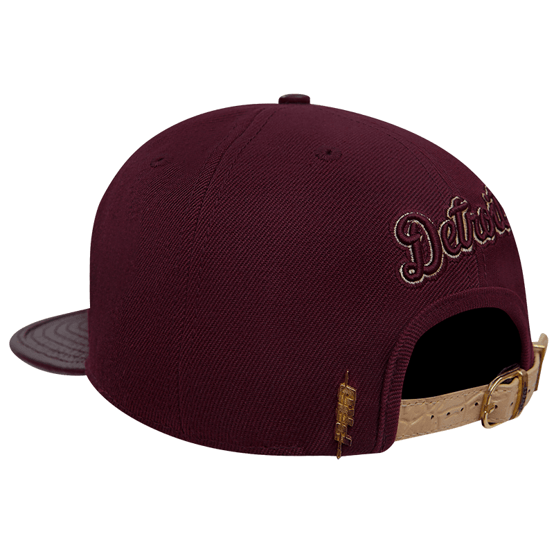 MLB DETROIT TIGERS LOGO OUTLINE GATOR VISOR UNISEX STRAPBACK HAT (WINE ...