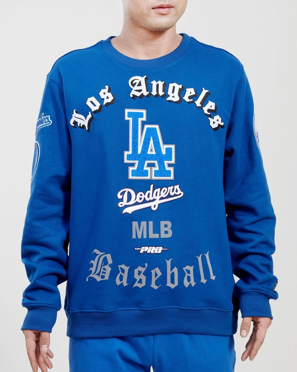 New Era Dodgers Satin V-Neck Sweatshirt