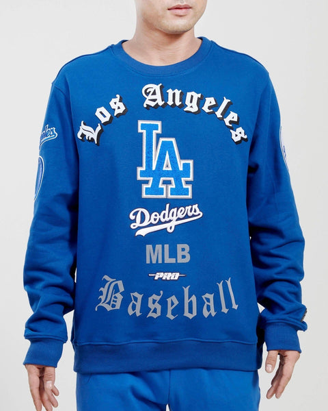 LOS ANGELES DODGERS CLASSIC FLC CREWNECK (WHITE) – Pro Standard