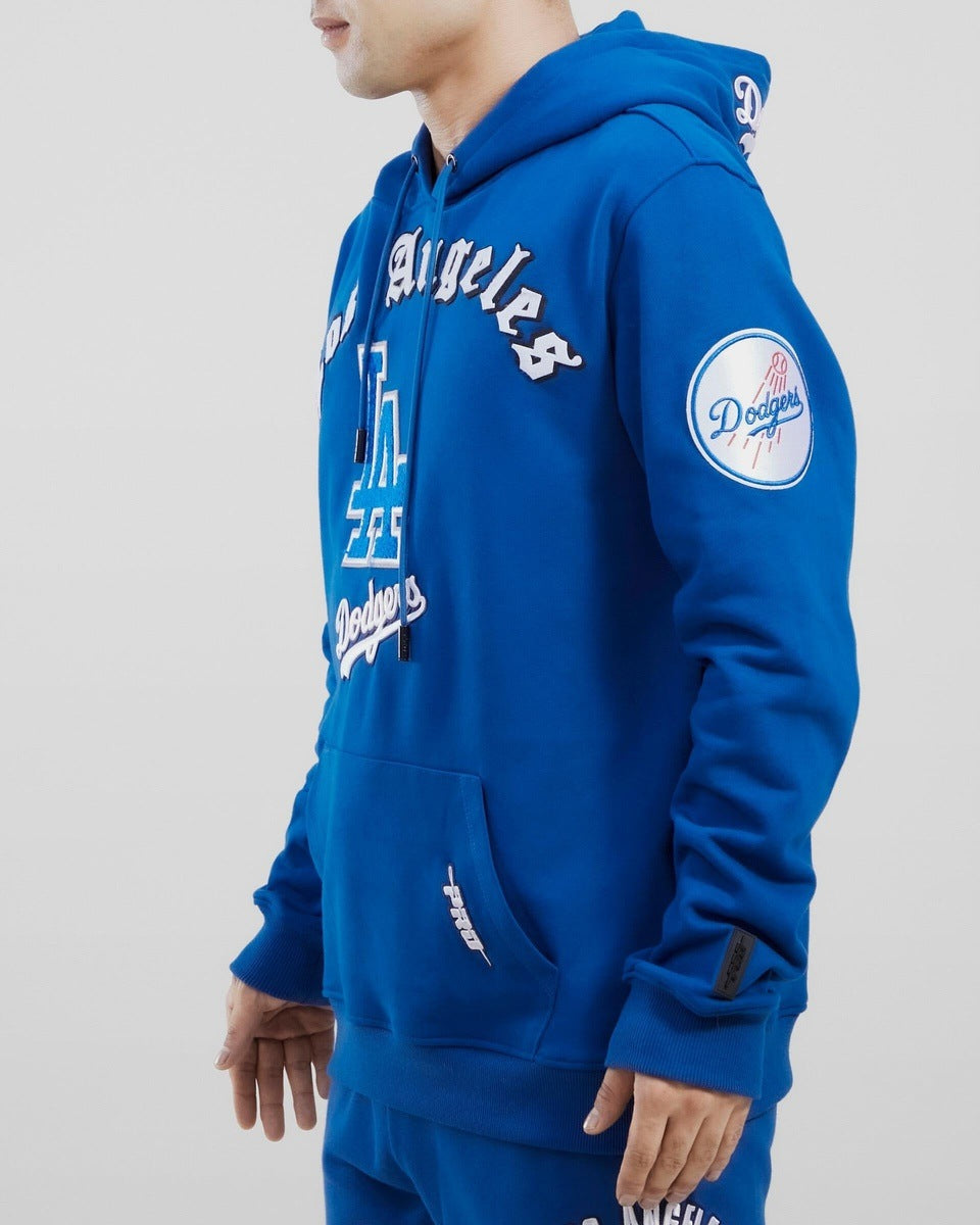 MLB LOS ANGELES DODGERS OLD ENGLISH MEN´S PO HOODIE (DODGER BLUE)