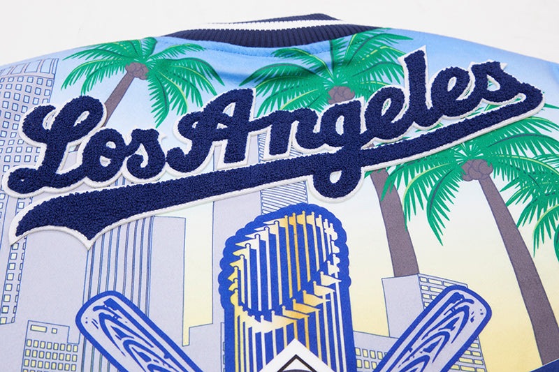 LOS ANGELES DODGERS MASH UP VARSITY JACKET (DODGER BLUE) – Pro