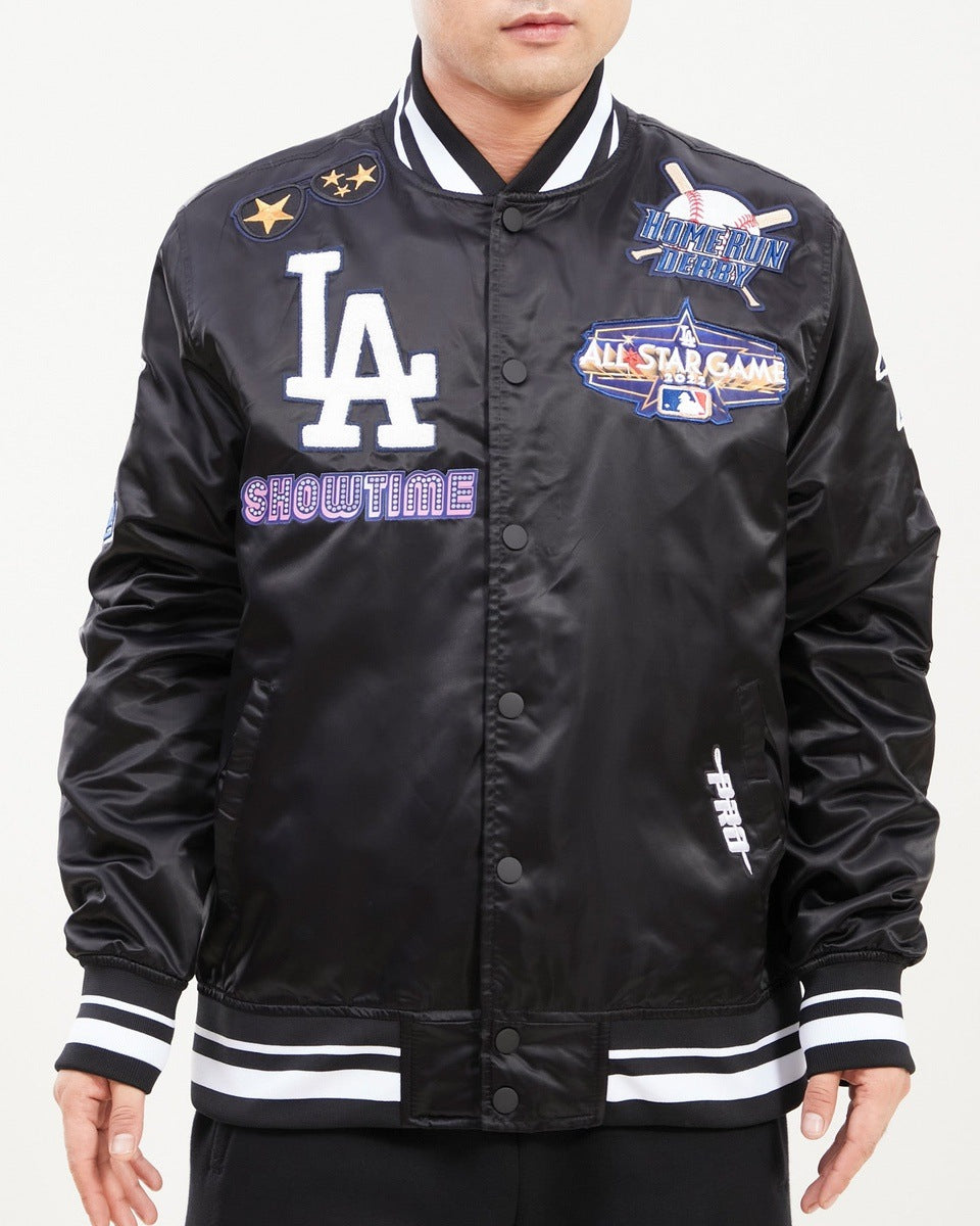 Pro Standard Los Angeles Dodgers Mash Up Logo Black Varsity Jacket  LLD633329-BLK