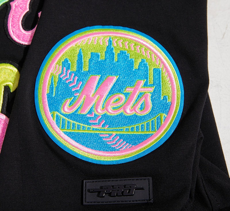 MLB NEW YORK METS WASHED NEON MEN´S TEE (BLACK)