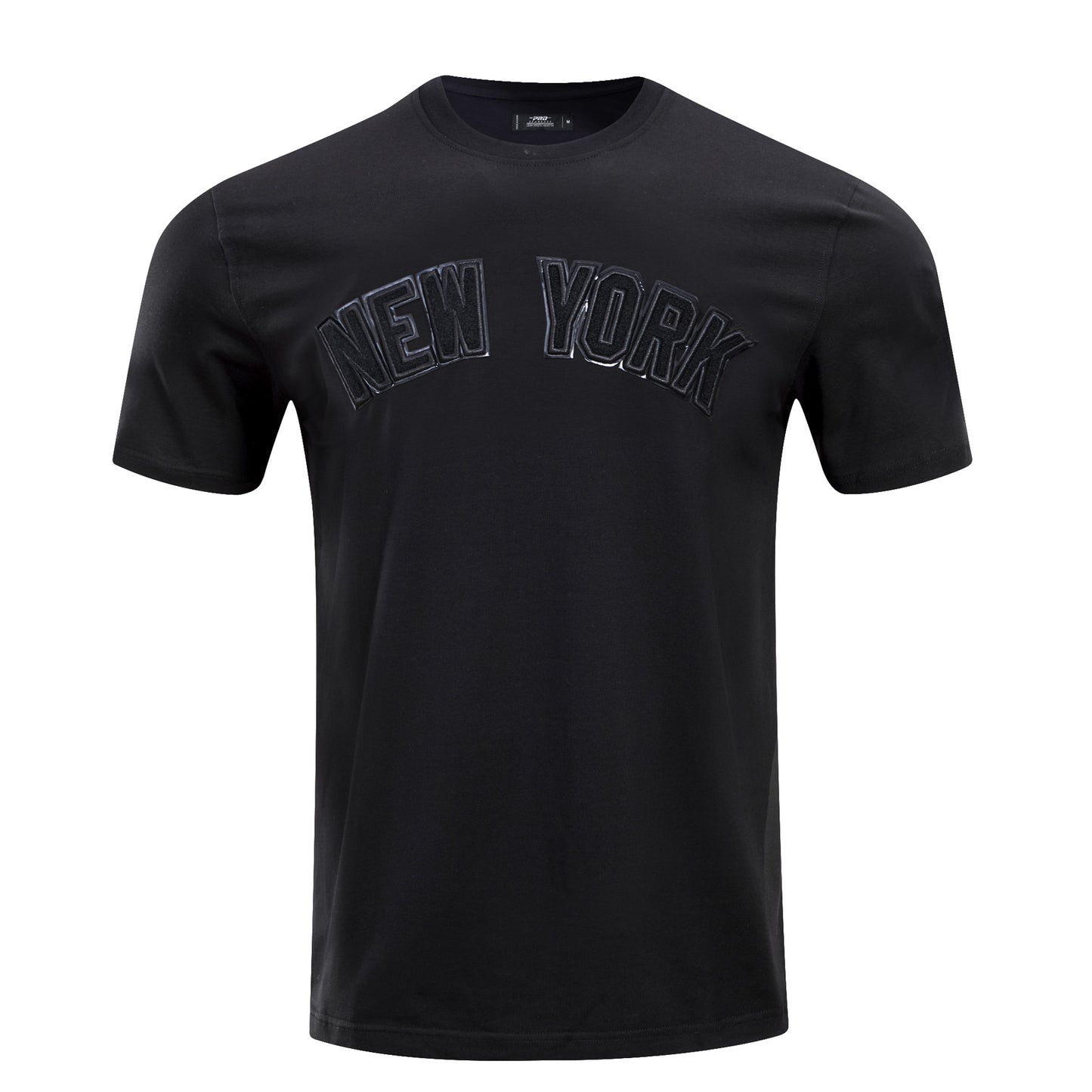 MLB NEW YORK YANKEES TRIPLE BLACK LOGO PRO TEAM MEN'S TEE (BLACK)