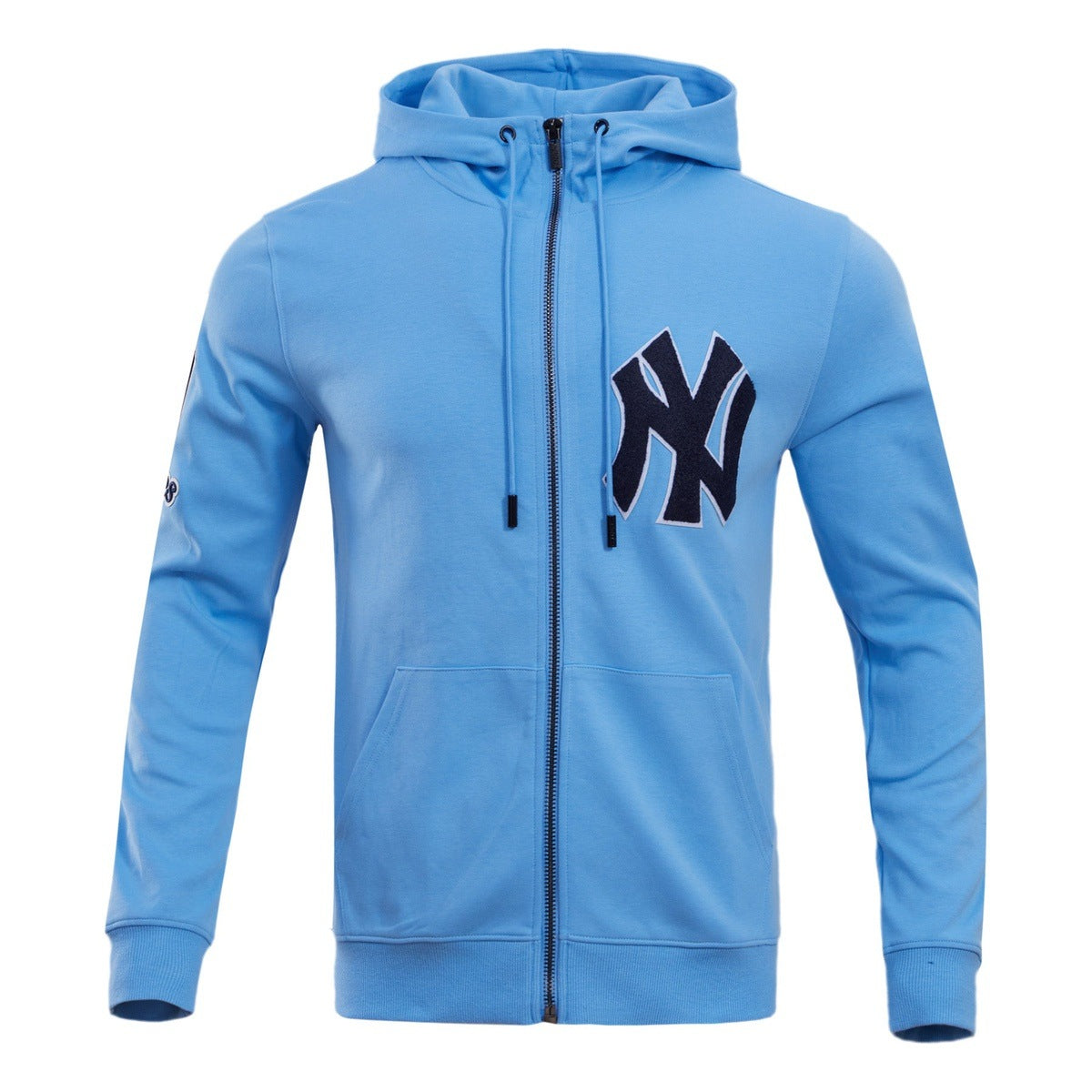 MLB NEW YORK YANKEES CLASSIC CHENILLE MEN´S FZ PO HOODIE (UNIVERSITY BLUE)