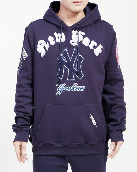 NEW YORK YANKEES CLASSIC FLC HOODIE DRESS (MIDNIGHT NAVY)