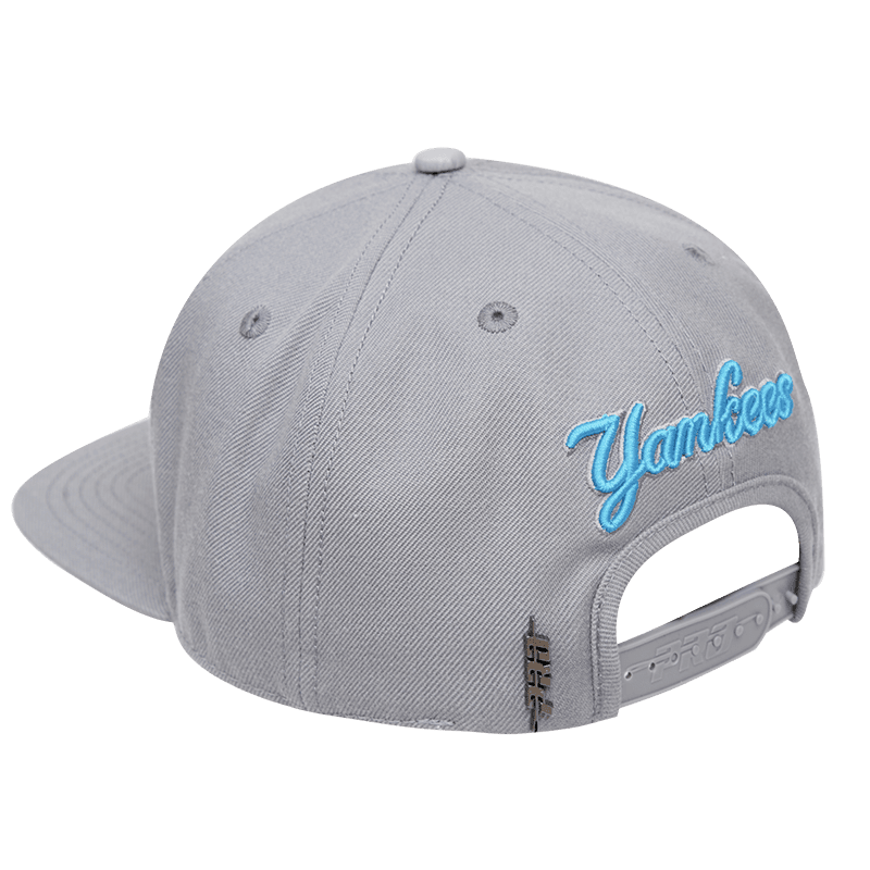 MLB NEW YORK YANKEES WASHED NEON WOOL UNISEX SNAPBACK HAT (GRAY)