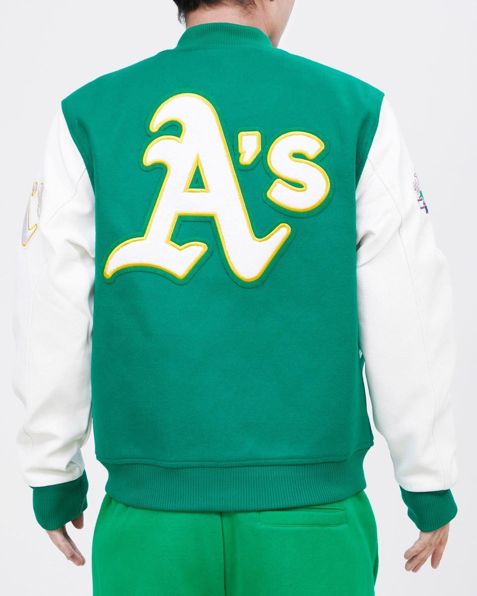 Starter Oakland Athletics Nylon Half-Zip Jacket S / Athletics Green Mens Sportswear