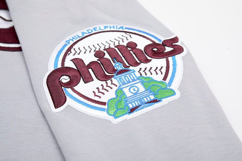 Men's Pro Standard Gray Philadelphia Phillies Team Logo T-Shirt