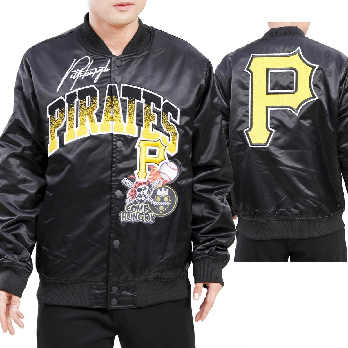 Majestic, Jackets & Coats, Vintage Mlb Majestic Athletic Pittsburgh  Pirates Logo Patch Jacket