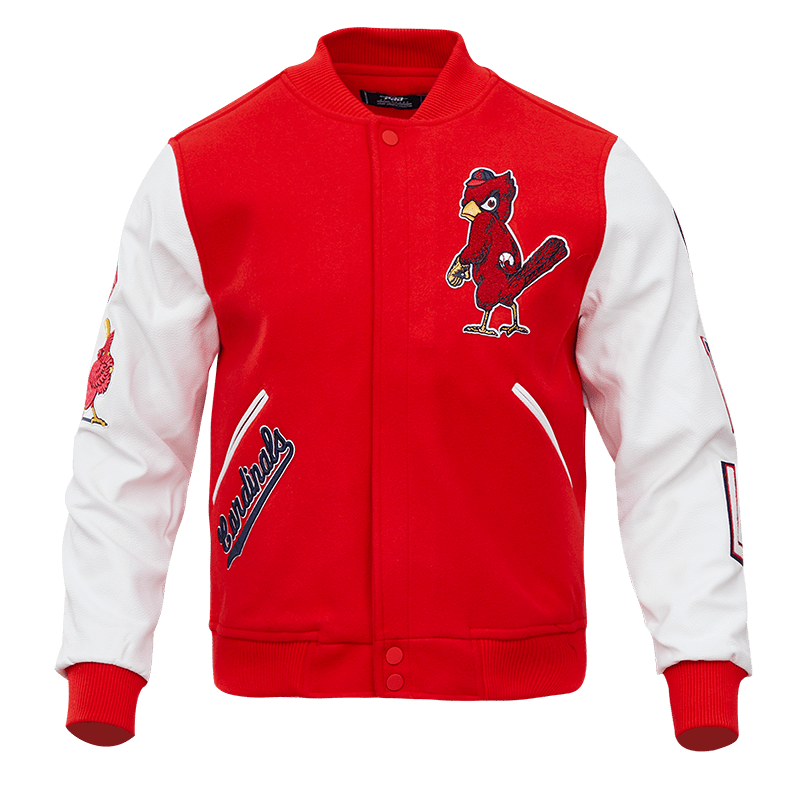 Red jacket cardinals deals shirt