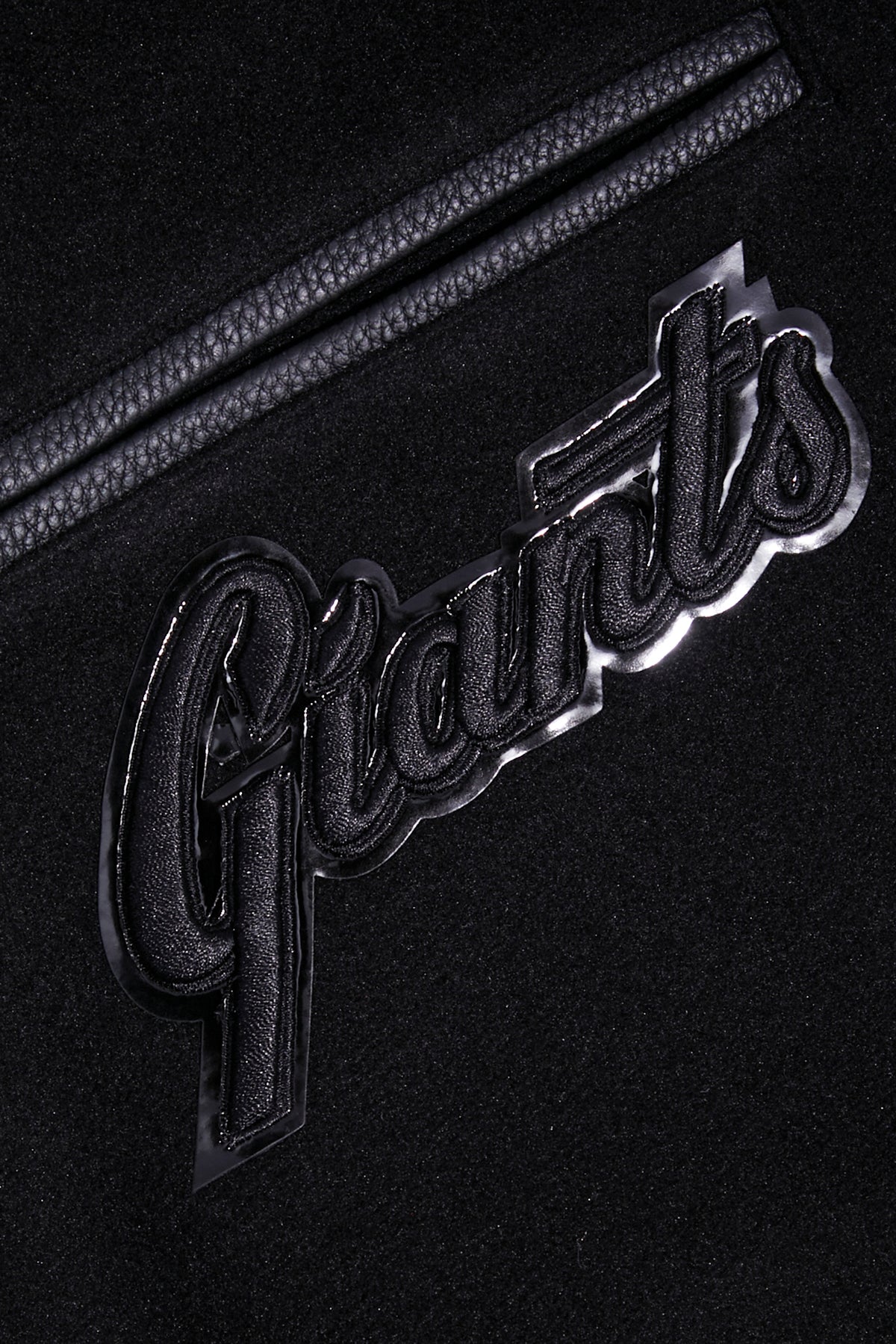 Pro Standard Men's Black/White San Francisco Giants Logo Full-Zip Varsity Jacket