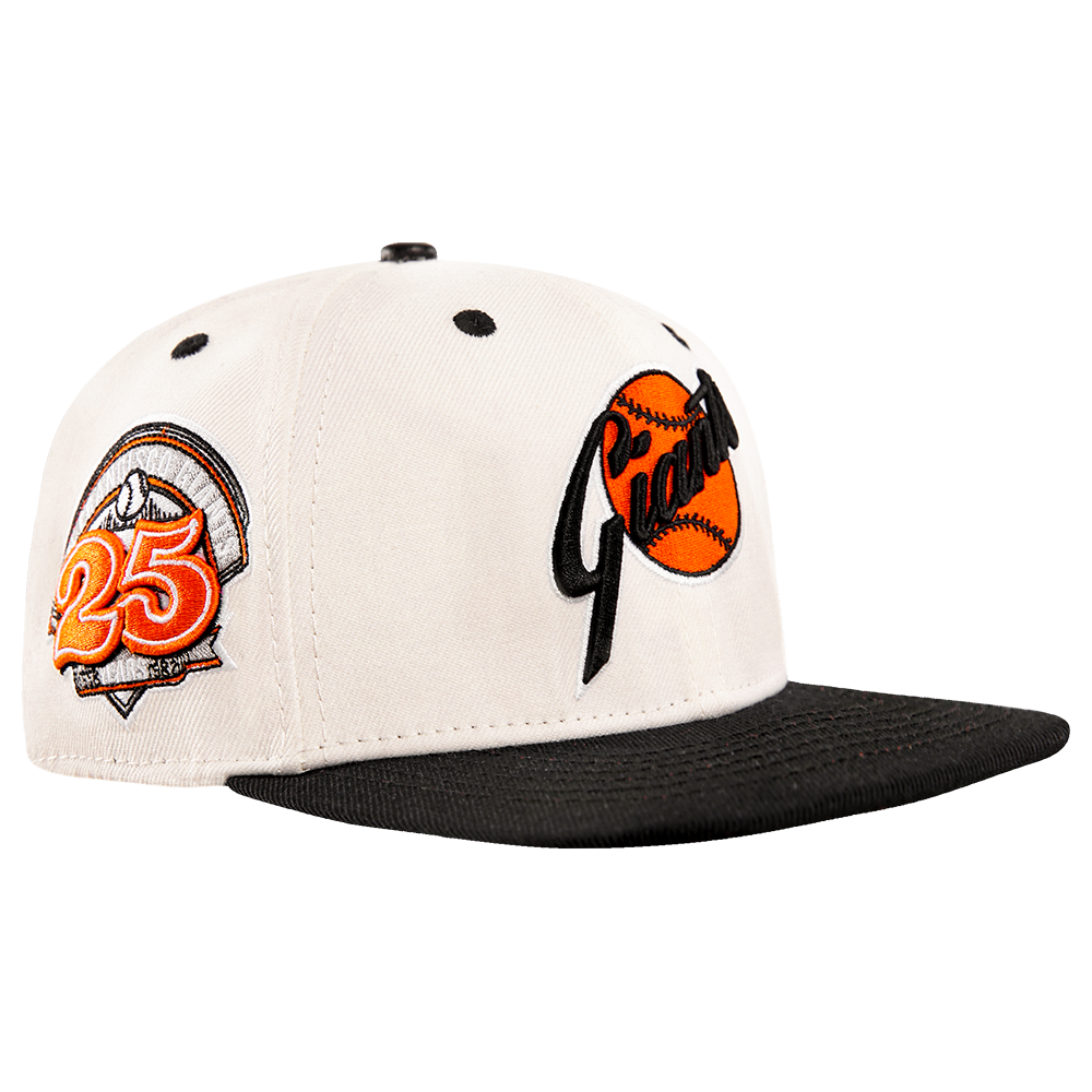 MLB SAN FRANCISCO GIANTS RETRO CLASSIC UNISEX PRIMARY LOGO WOOL SNAPBAC (EGGSHELL/BLACK)